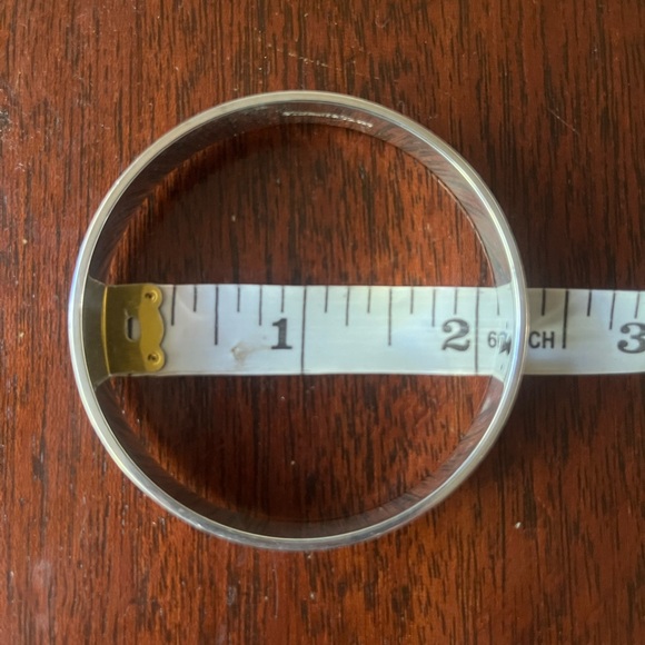 Tiffany & Co. Diamond Locks Keyhole Bangle Sterling Silver 0.02 CTW - Picture 5 of 8